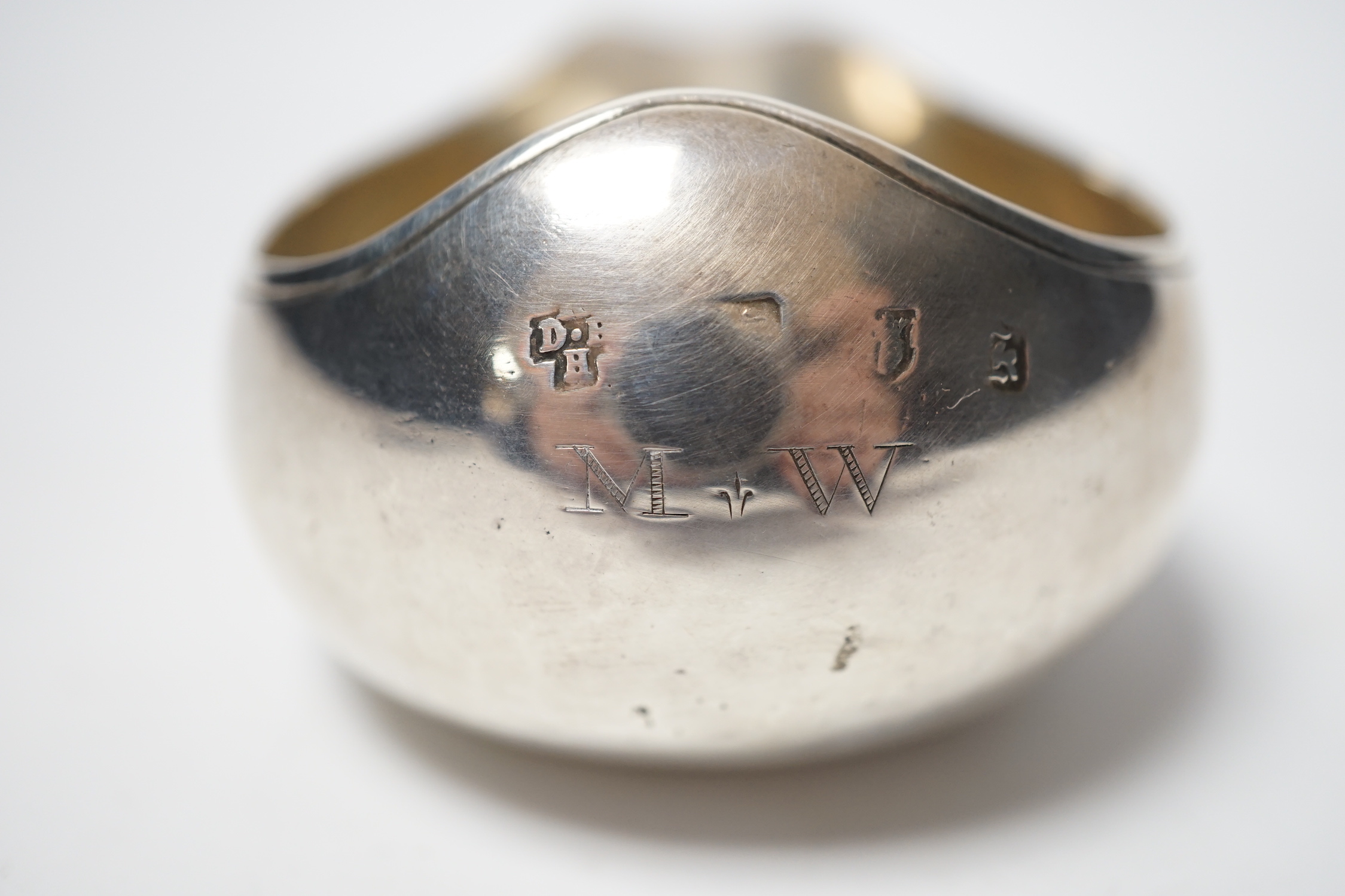 A George III silver pap boat, David & Robert Hennell, London, circa 1765, 9.7cm.